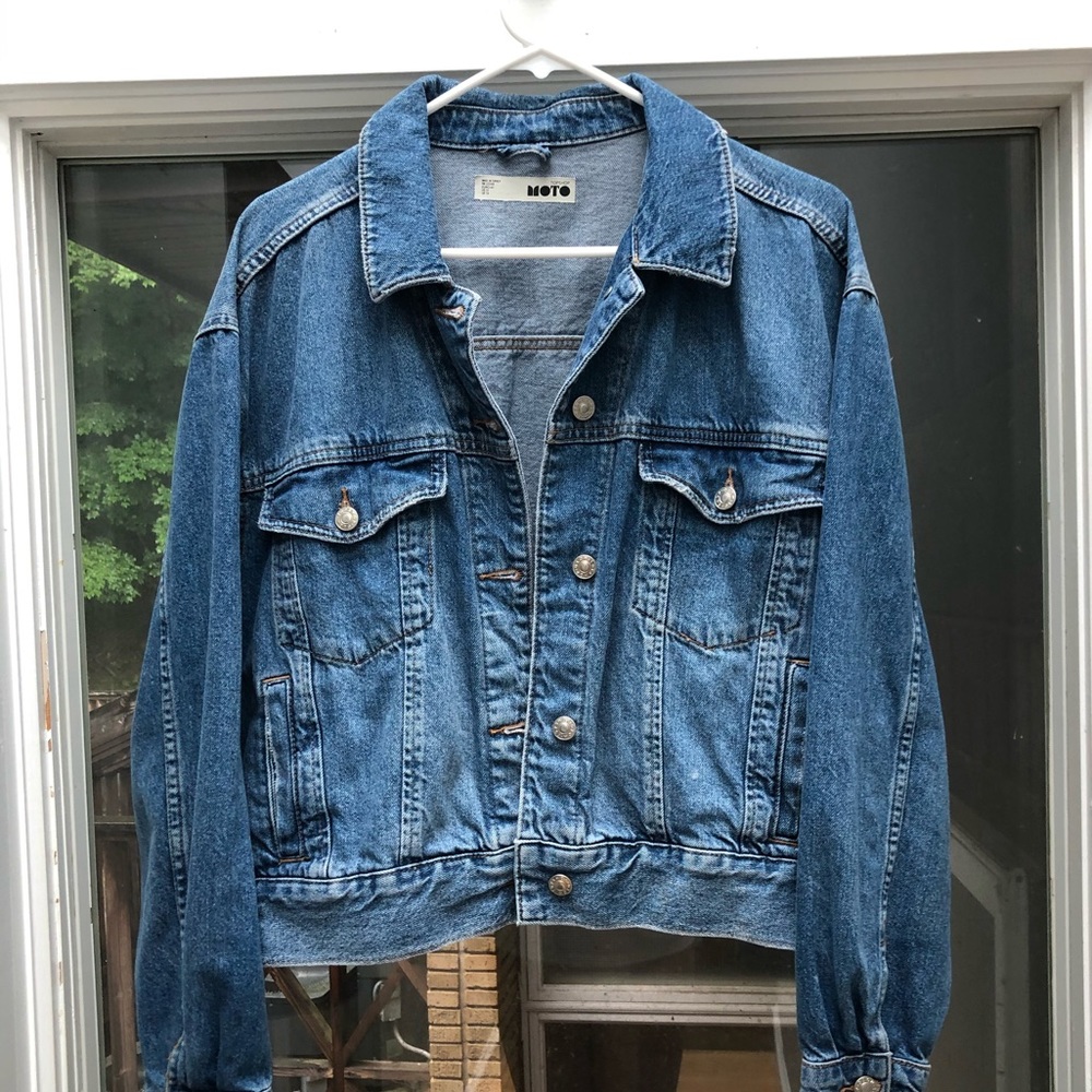 Topshop Blue Denim Jacket